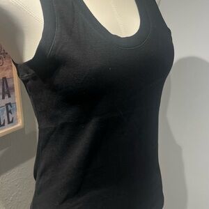 Nostalgia Black Fitted Tank Top